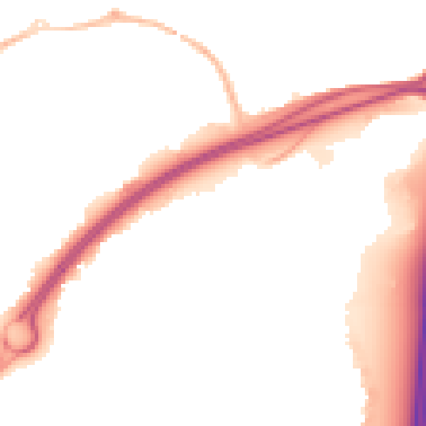 Night-time road noise heatmap for BS24 7GP