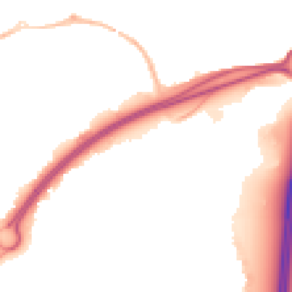 Night-time road noise heatmap for BS24 7GQ
