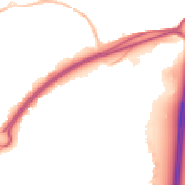 Night-time road noise heatmap for BS24 7GU