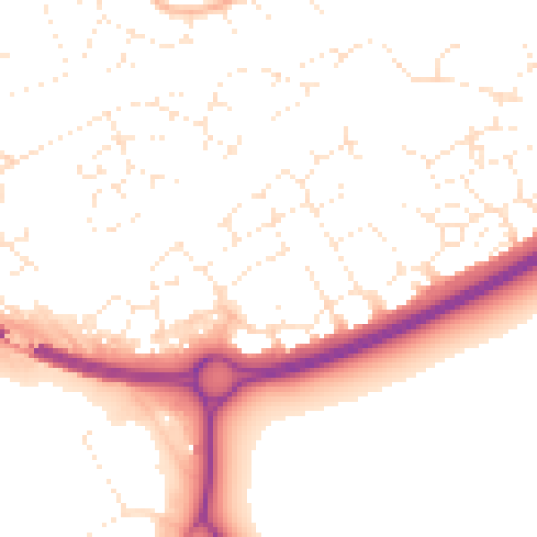 Daytime road noise heatmap for BS24 7HH