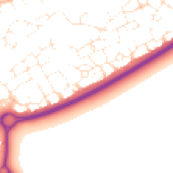 Daytime road noise heatmap for BS24 7HU