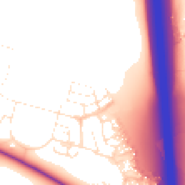 Daytime road noise heatmap for BS24 7LP
