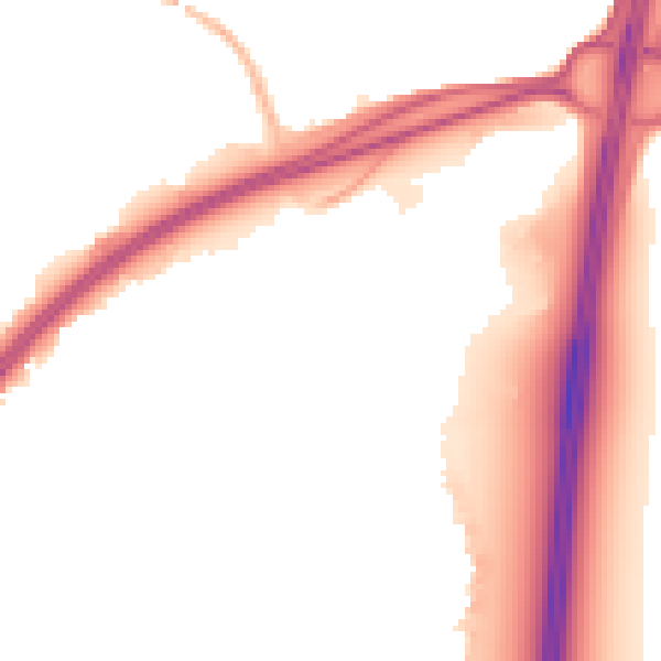 Night-time road noise heatmap for BS24 7PJ