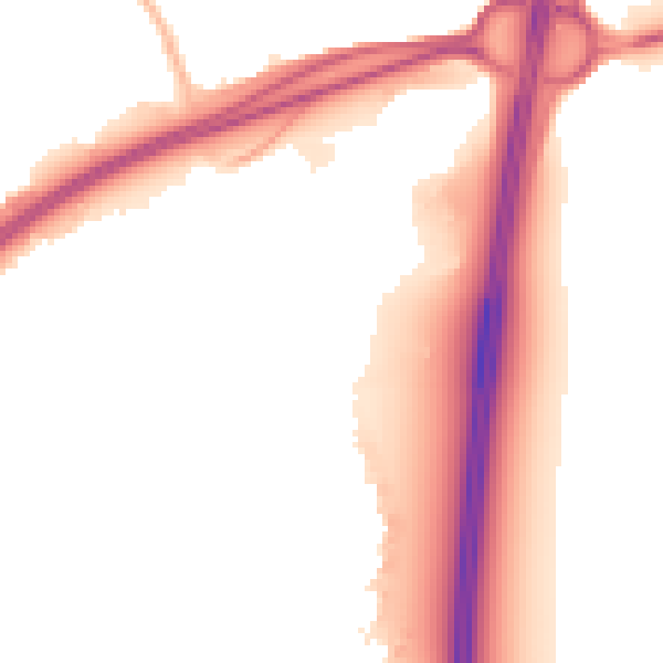 Night-time road noise heatmap for BS24 7PQ