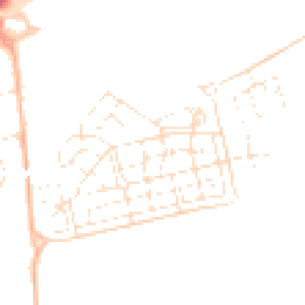 Daytime road noise heatmap for BS24 8AL