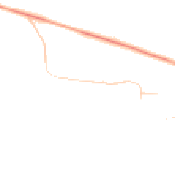 Night-time road noise heatmap for BS24 8AQ