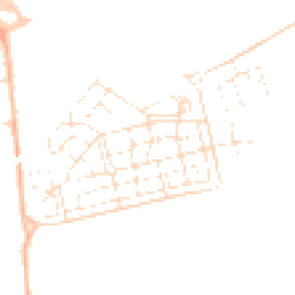 Daytime road noise heatmap for BS24 8AS