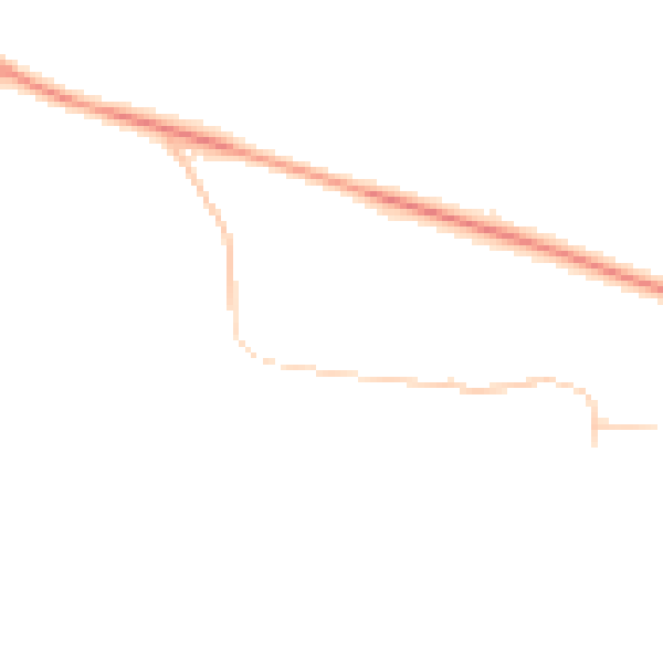 Night-time road noise heatmap for BS24 8DX