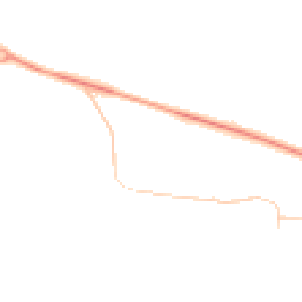 Night-time road noise heatmap for BS24 8EB