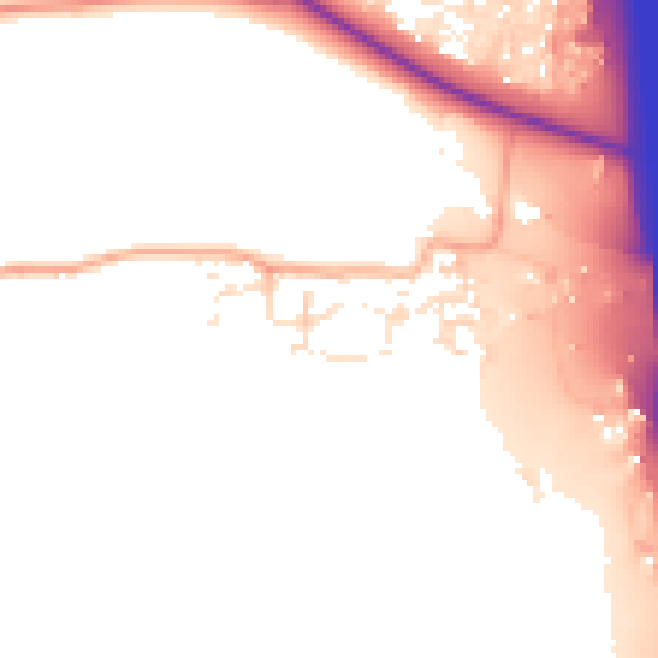 Daytime road noise heatmap for BS24 8PE
