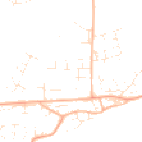 Daytime road noise heatmap for BS24 9BT