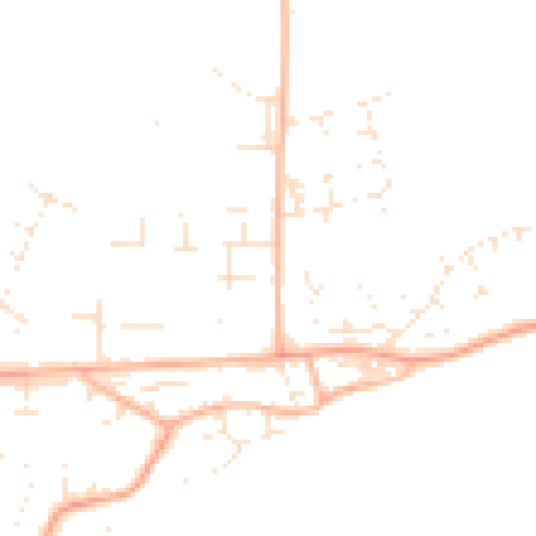 Daytime road noise heatmap for BS24 9DB