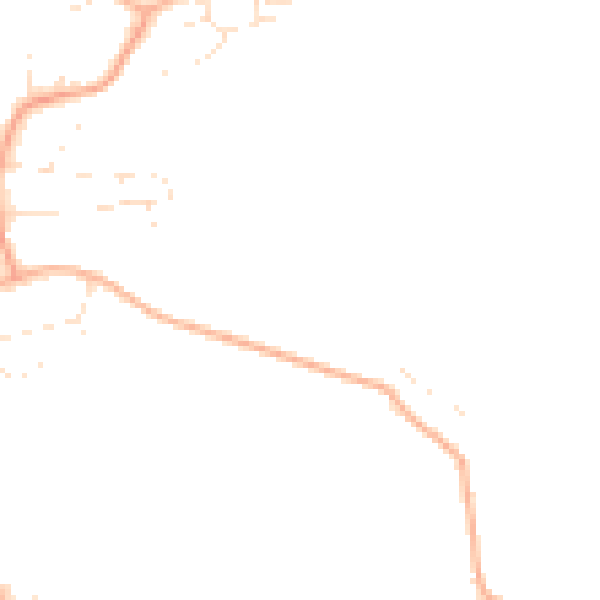 Daytime road noise heatmap for BS24 9JS