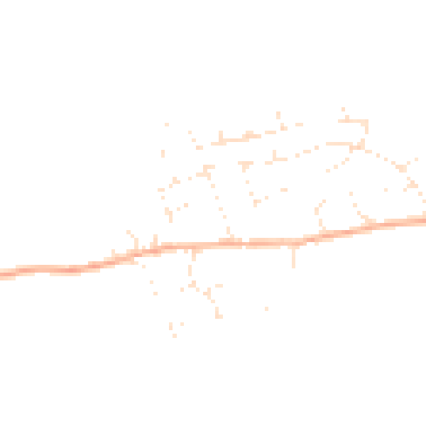 Daytime road noise heatmap for BS24 9QJ