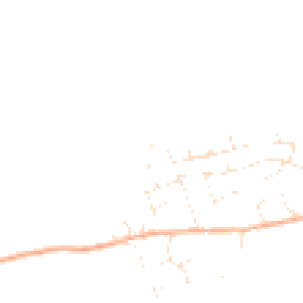 Daytime road noise heatmap for BS24 9QW