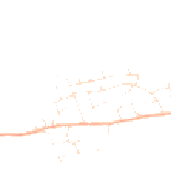 Daytime road noise heatmap for BS24 9RR