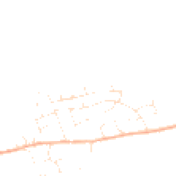 Daytime road noise heatmap for BS24 9SF