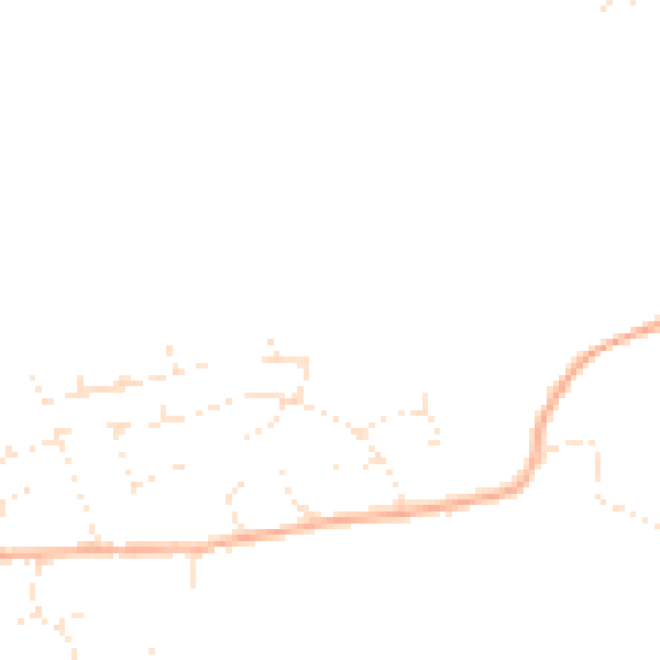 Daytime road noise heatmap for BS24 9SJ