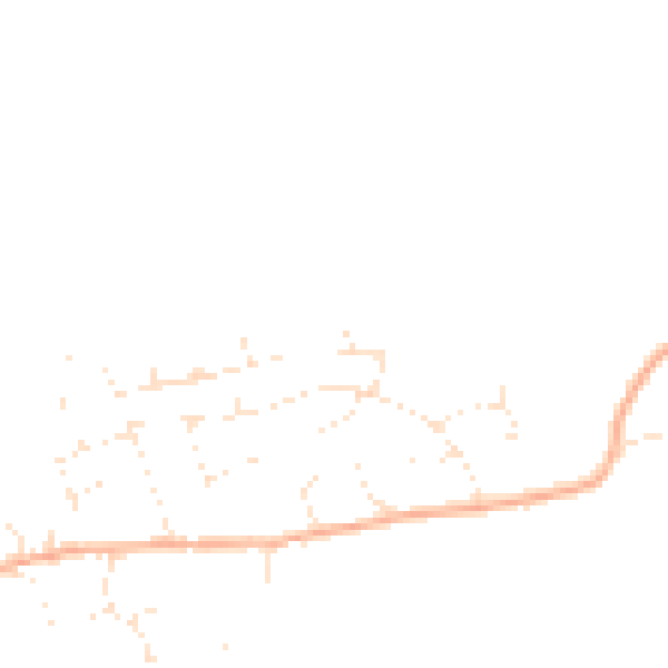 Daytime road noise heatmap for BS24 9SQ