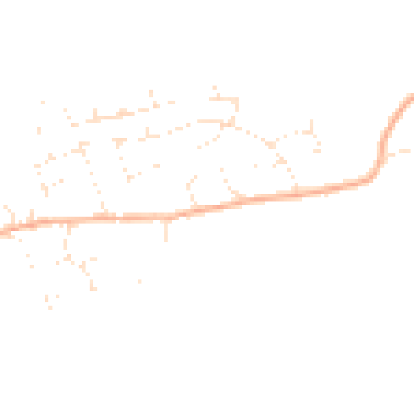Daytime road noise heatmap for BS24 9SX