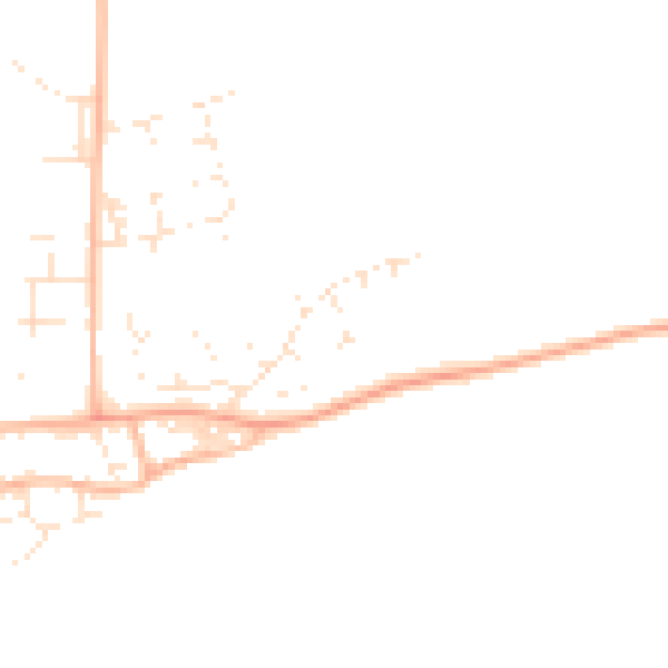 Daytime road noise heatmap for BS24 9XW