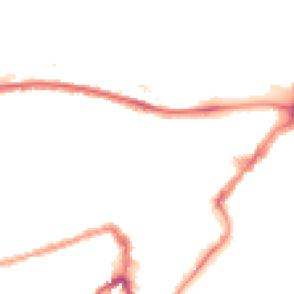 Night-time road noise heatmap for BS3 1DQ