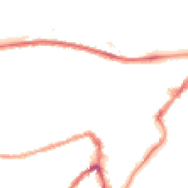 Night-time road noise heatmap for BS3 1DR