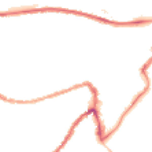 Night-time road noise heatmap for BS3 1DY