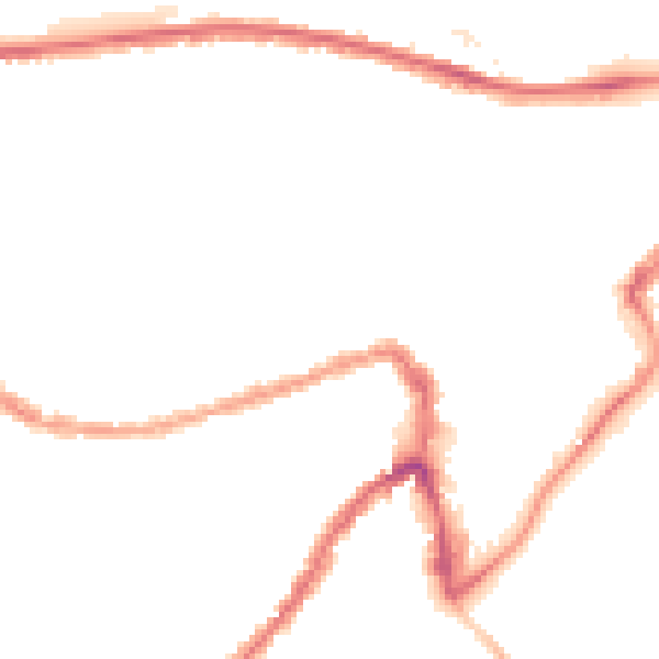Night-time road noise heatmap for BS3 1DZ