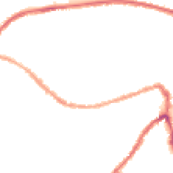 Night-time road noise heatmap for BS3 1ET