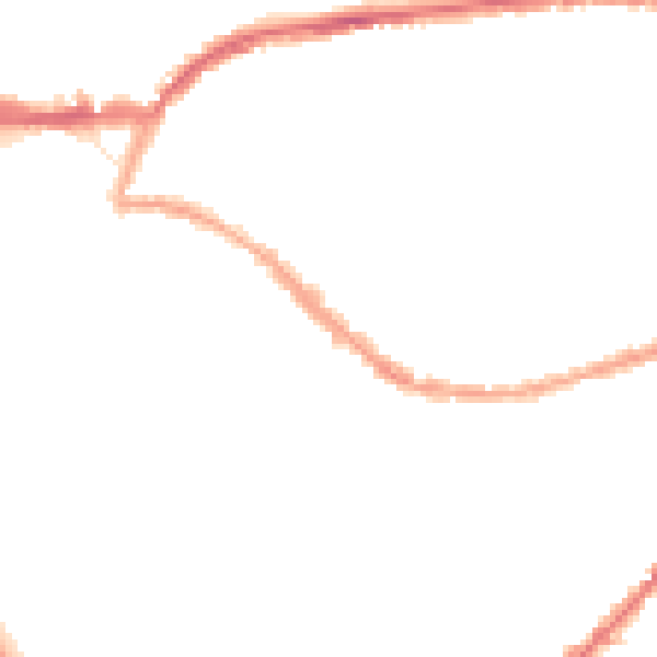 Night-time road noise heatmap for BS3 1JJ