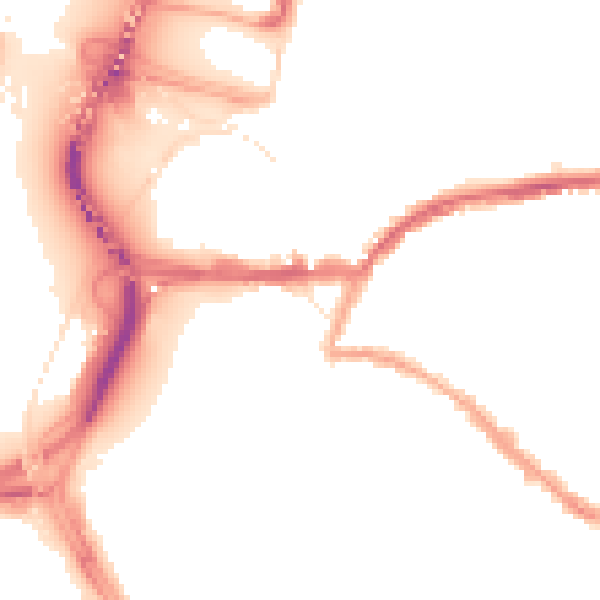 Night-time road noise heatmap for BS3 1RZ