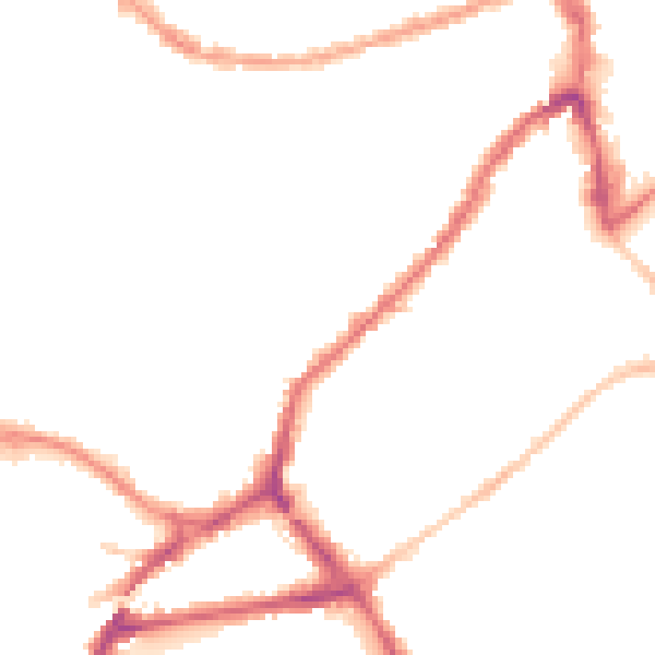 Night-time road noise heatmap for BS3 3EQ