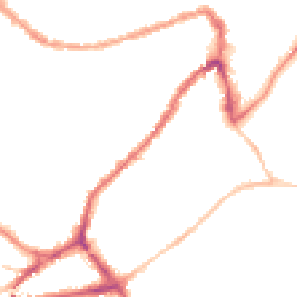 Night-time road noise heatmap for BS3 3PD