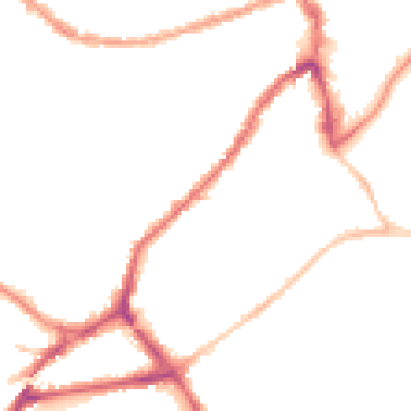 Night-time road noise heatmap for BS3 3PF