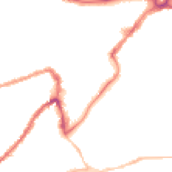 Night-time road noise heatmap for BS3 4NE