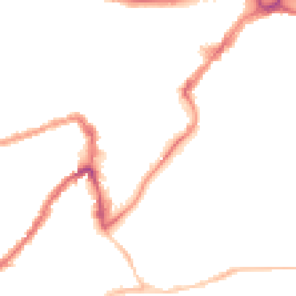 Night-time road noise heatmap for BS3 4NJ