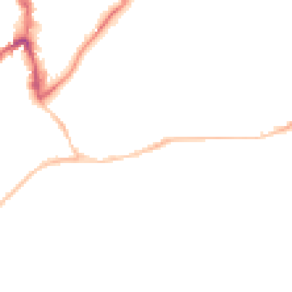 Night-time road noise heatmap for BS3 5AY