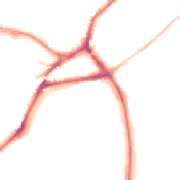 Night-time road noise heatmap for BS3 5NW