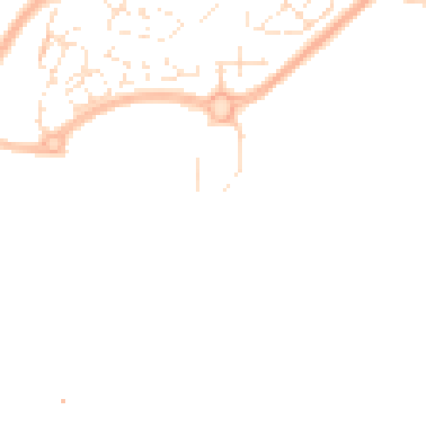 Daytime road noise heatmap for BS34 4AQ
