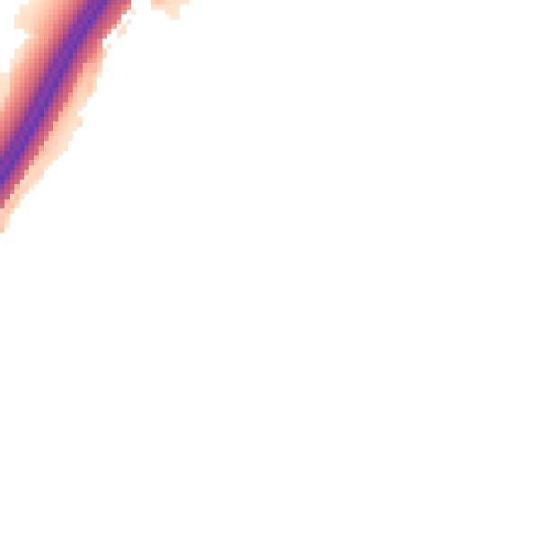 Night-time road noise heatmap for BS34 5PY