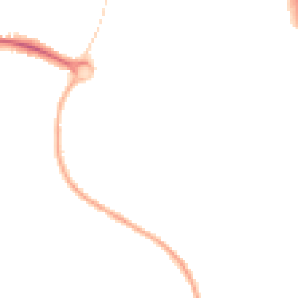 Night-time road noise heatmap for BS34 6BA