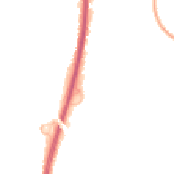 Night-time road noise heatmap for BS34 6BU
