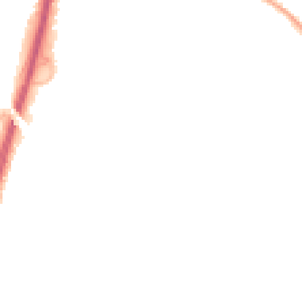 Night-time road noise heatmap for BS34 6JQ