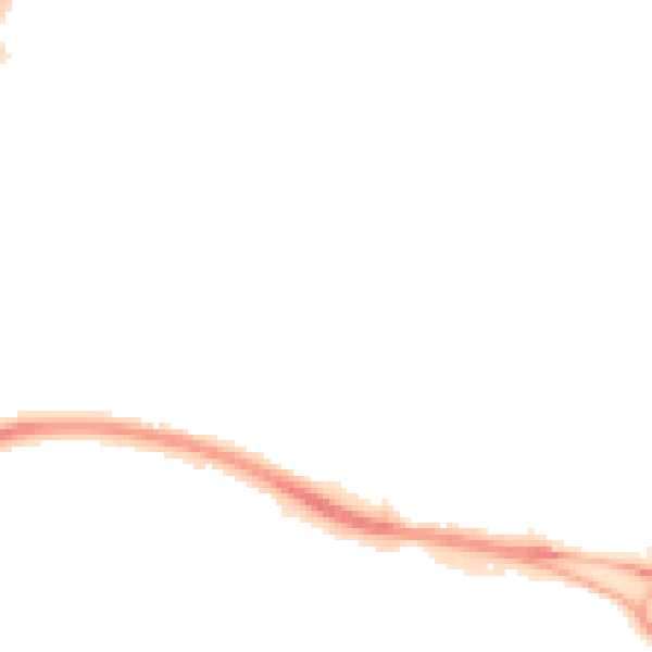 Night-time road noise heatmap for BS34 7HS