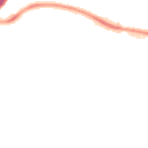 Night-time road noise heatmap for BS34 7LD