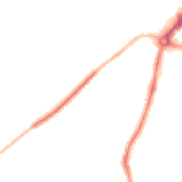 Night-time road noise heatmap for BS34 7RH