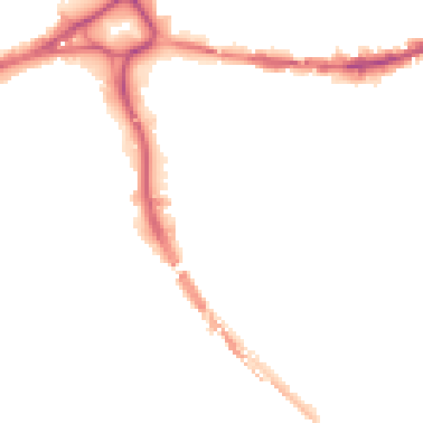 Night-time road noise heatmap for BS5 0AH