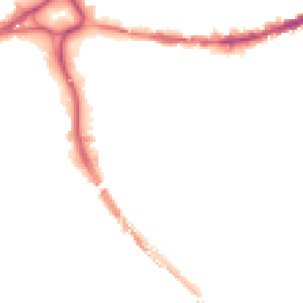 Night-time road noise heatmap for BS5 0AL