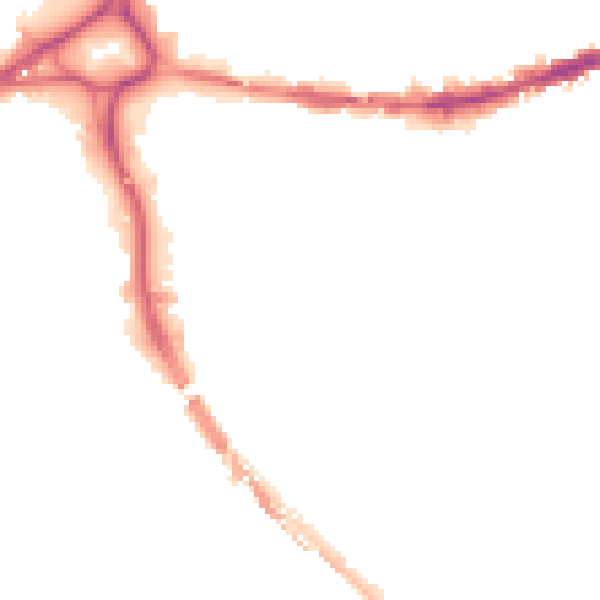 Night-time road noise heatmap for BS5 0AN